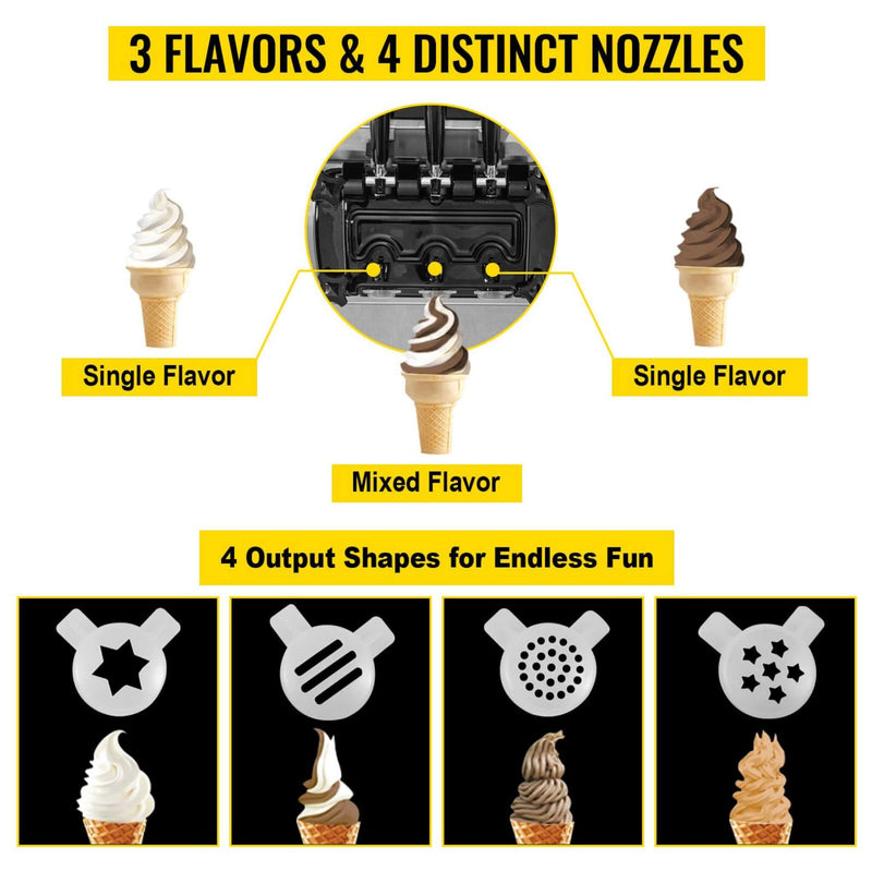 20-30L/H 2450W Commercial Soft Serve Ice Cream Machine Maker (SAK17494)
