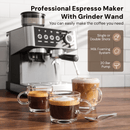 20 Bar Espresso Machines with Grinde CM8031 by Kismile
