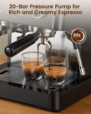 20 Bar Espresso Machines with Grinde CM8031 by Kismile