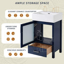Nuvia 20-Inch Modern Bathroom Vanity With Ceramic Sink And Storage Cabinet (SAK83047)