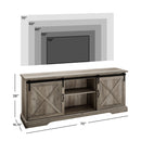 70" Sliding Barn Door TV Console