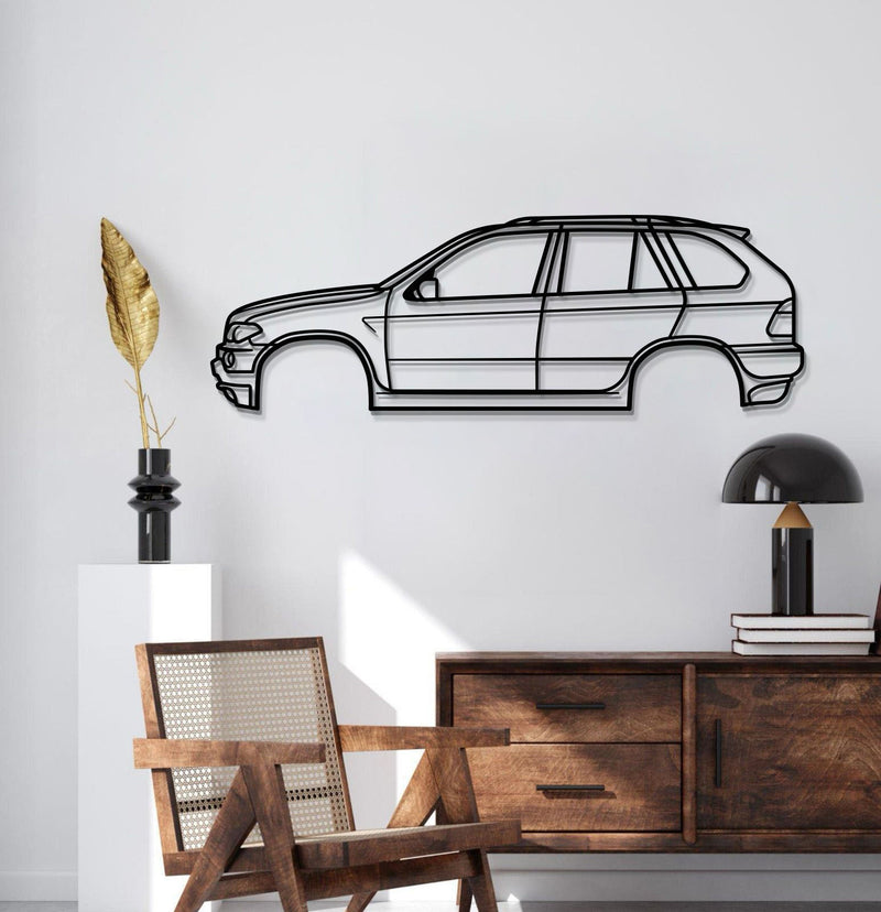 2000 X5 E53 1st Gen Metal Car Wall Art - MT0283