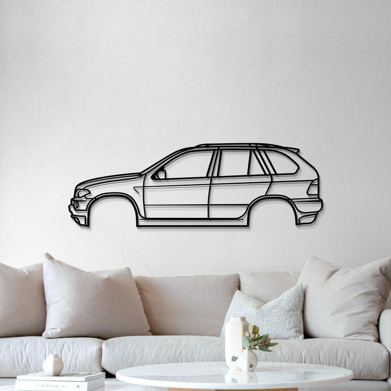 2000 X5 E53 1st Gen Metal Car Wall Art - MT0283