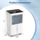 32 Pint Dehumidifier with Drain Hose for 2000 Sq Ft by DirectDeals