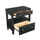 Danielle - 2 Drawer Nightstand - Black by HouseOfZazla