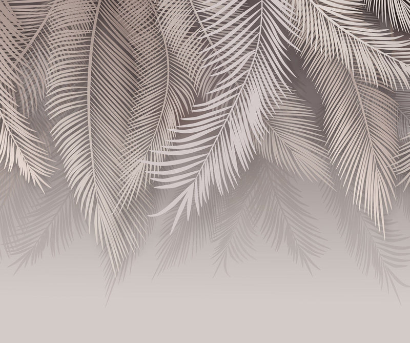 Hanging Palm Leaves Wallpaper Mural