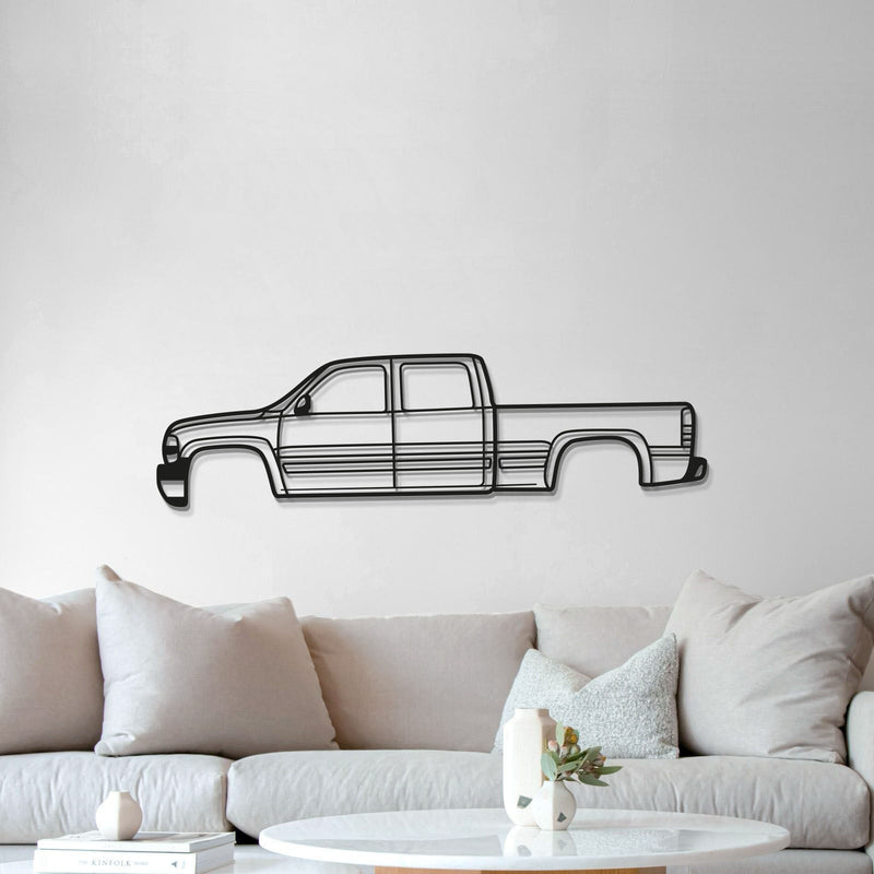 2001 Silverado 2500HD Metal Car Wall Art - MT0294