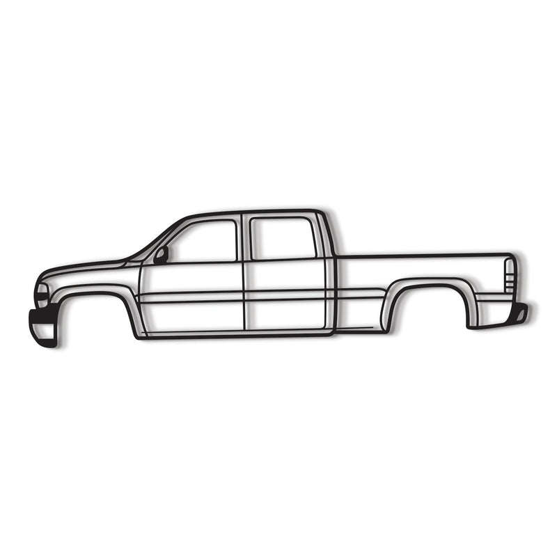 2001 Silverado 2500HD Metal Car Wall Art - MT0294