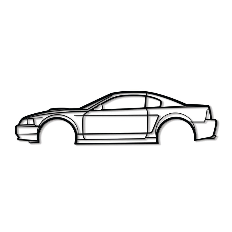 2001 Mustang GT Metal Car Wall Art - MT0290