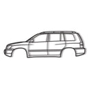 2001 Highlander 1st Gen (XU20) Metal Car Wall Art - MT0289