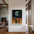We Used to Live There – Surreal Earth from Afar, Thought-Provoking Wall Art