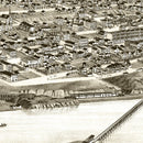Vintage Map of Tacoma, Washington 1884