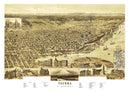 Vintage Map of Tacoma, Washington 1890