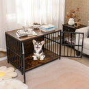 40 Inch Dog Crate Furniture Dog Kennel with Dual Lockable Double Doors by LJGDeals
