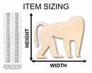 Unfinished Wood Baboon Silhouette - Craft- up to 46" DIY
