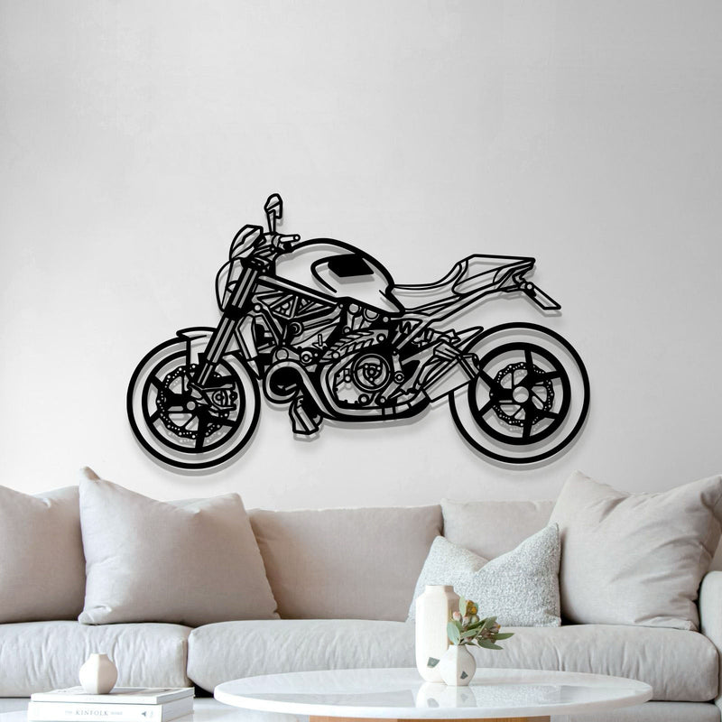 2014 Monster 1200S Metal Motorcycle Wall Art - MT1390