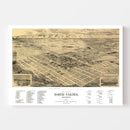 Vintage Map of North Yakima, Washington 1889
