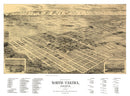 Vintage Map of North Yakima, Washington 1889
