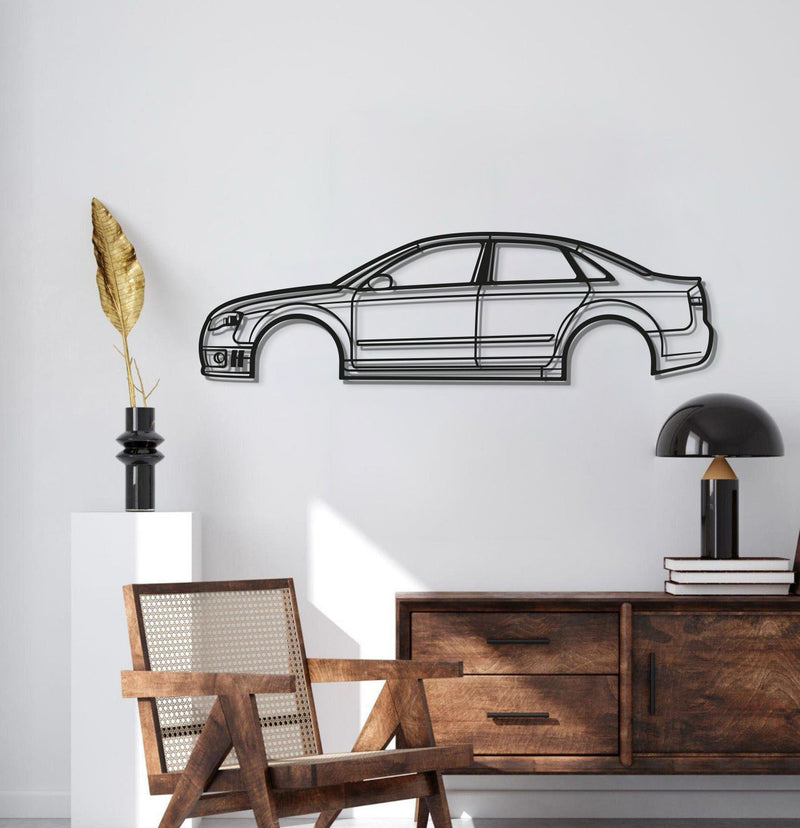 2007 RS4 Metal Car Wall Art - MT0348