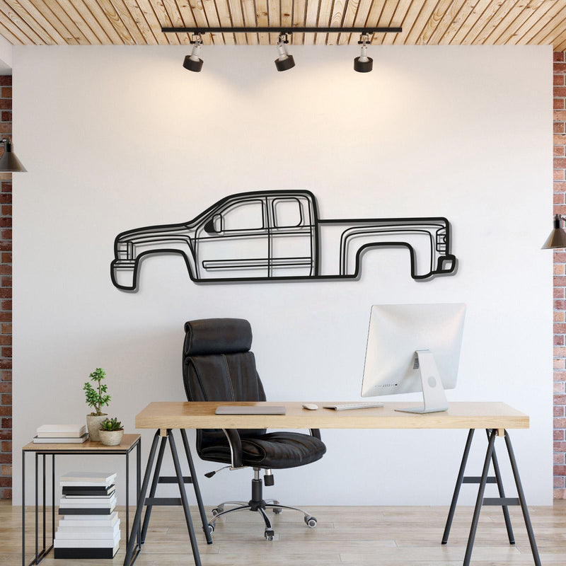 2007 Silverado 2500HD Metal Car Wall Art - MT0351