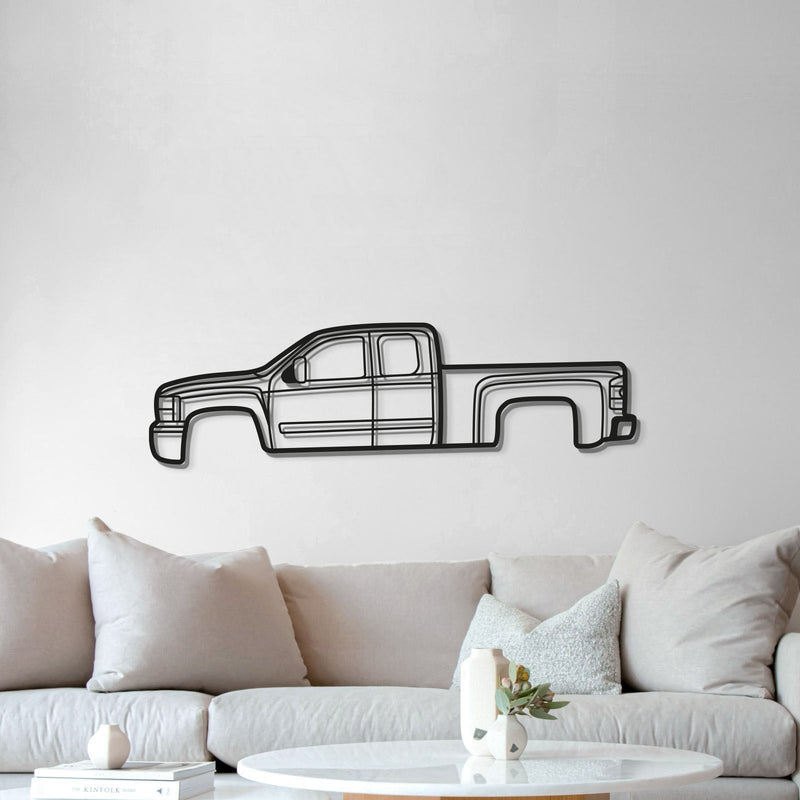 2007 Silverado 2500HD Metal Car Wall Art - MT0351