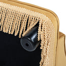 Duchess 33' Medium Princess Pet Bed Sofa with Fringe Skirt, Gold Yellow Performance Velvet