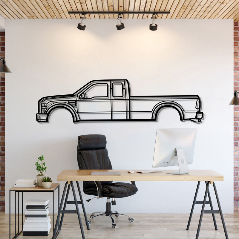 2008  F-250 Super Duty 2nd Gen Metal Car Wall Art - MT0358