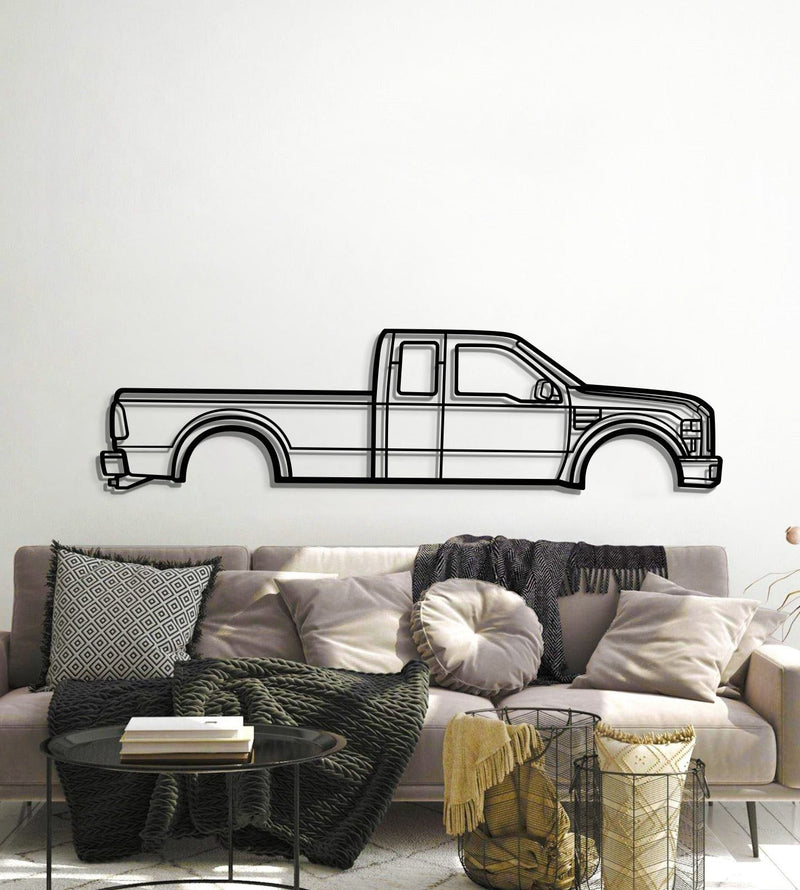 2008  F-250 Super Duty 2nd Gen Metal Car Wall Art - MT0358