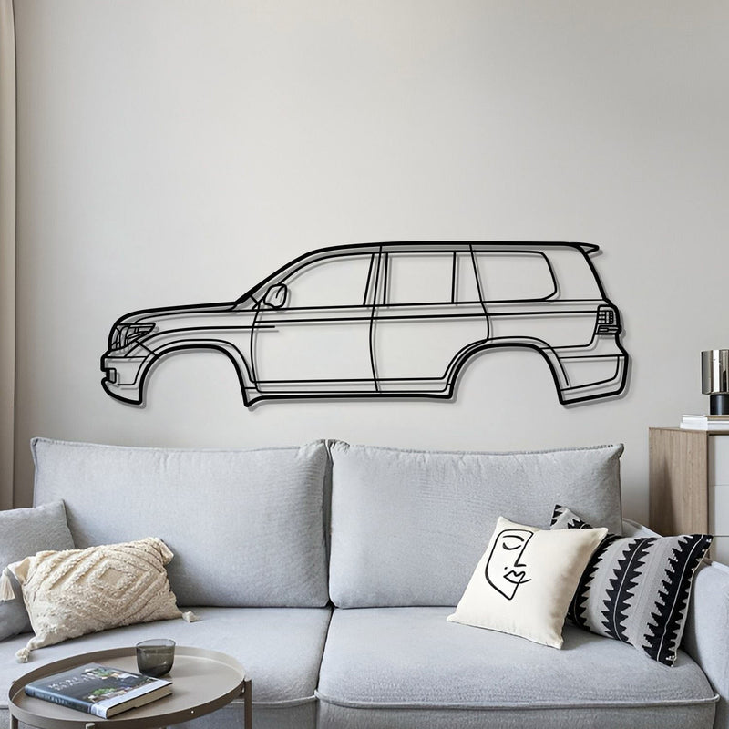 2008 Land Cruiser 7th Gen (J200) Metal Car Wall Art - MT0371