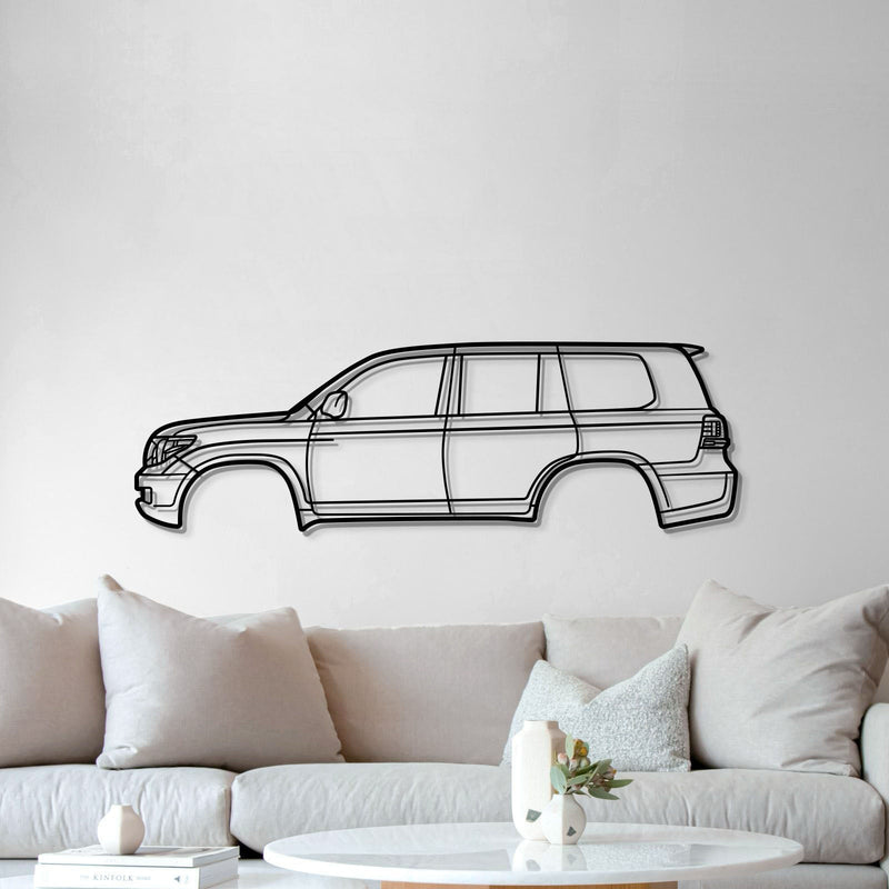 2008 Land Cruiser 7th Gen (J200) Metal Car Wall Art - MT0371