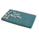 Magnolia Branch - Blue Coir Doormat
