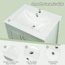 Retro Bathroom Vanity With Sink, Soft Closing Cabinet & Drawers by HouseOfZazla