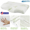 Bamboo Memory Foam Sleep Pillow with Cervical Support by LJGDeals