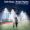 4 Pack Solar Parking lot lights (bracket included)-25,000 lumens