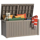 75 Gallon Heavy-Duty Outdoor Deck Box – Waterproof Patio Storage Box with Hinged Lid, Lockable & Easy Assembly by 2Dropme