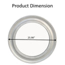Vintage Round Wall Mirror, Brushed