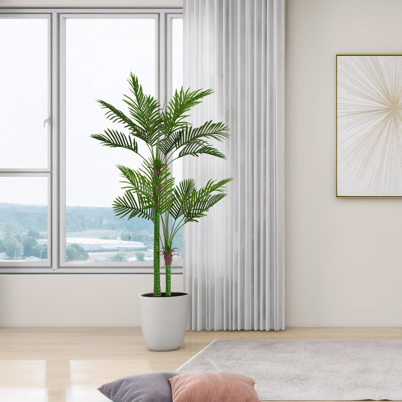 New high-end market indoor leaf simulation 180CM double rod loose tail sunflower 18-leaf pot travelers simulated artificial plants 1pcs/set