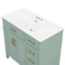 Bathroom Vanity With Sink, Soft Close Doors, 4 Storage Drawers by HouseOfZazla