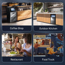 200LBS Freestanding Commercial Ice Maker Z5895