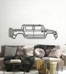 2010 H2 SUT Metal Car Wall Art - MT0405