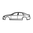 2011 A4 B8 Metal Car Wall Art - MT0414