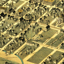 Vintage Map of Pendleton, Oregon 1890