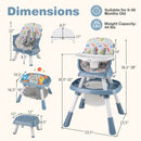16-in-1 Baby High Chair with Activity Center and Booster Seat for Babies and Toddlers by LJGDeals