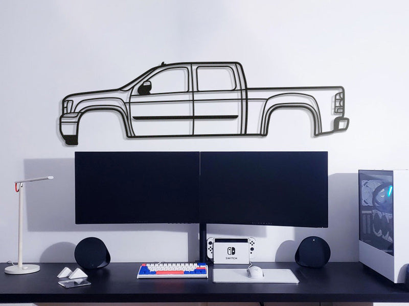 2013 Sierra 1500 3rd Gen Metal Car Wall Art - MT0489