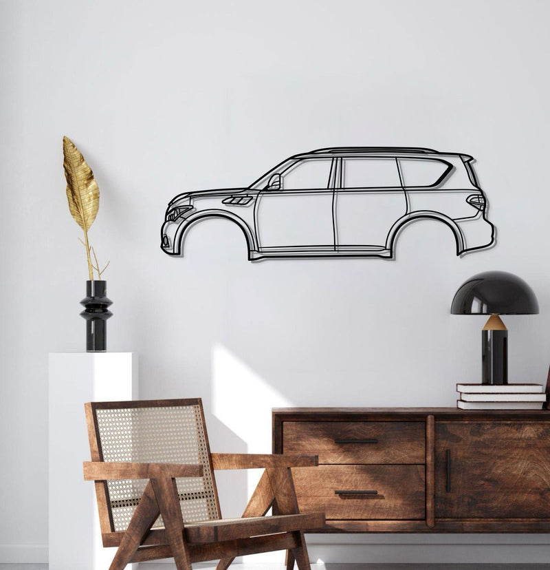 2014 QX80 1st Gen (Z62) Metal Car Wall Art - MT0508