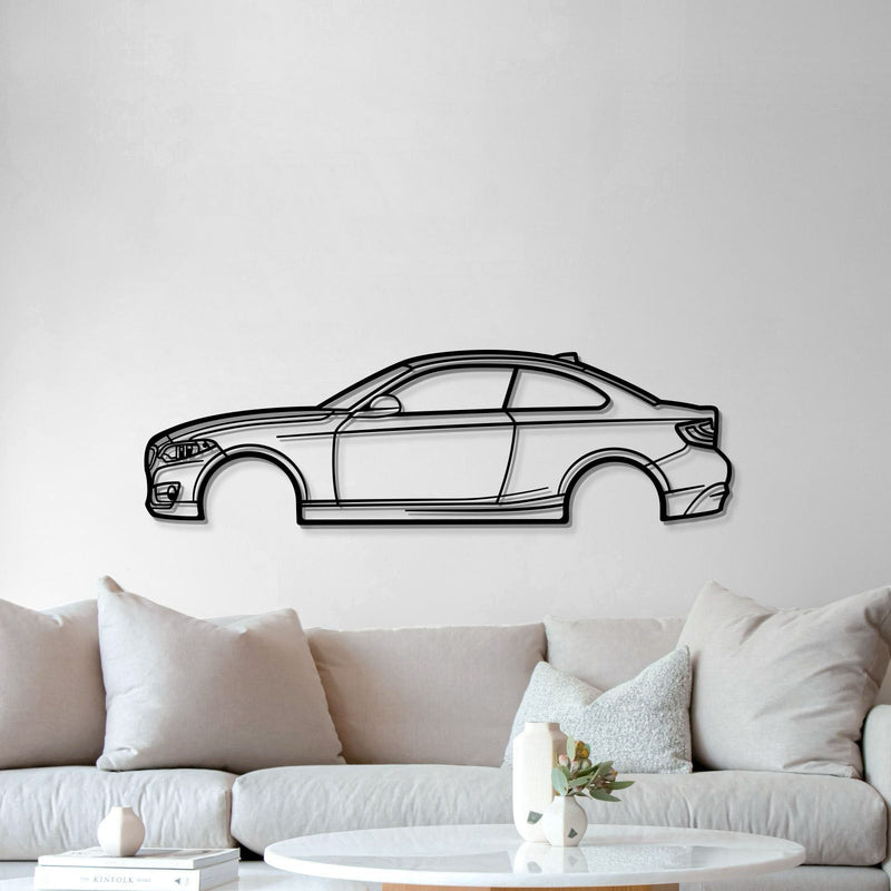 2015 2 SERIE COUPE Metal Car Wall Art - MT0517