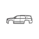 2015 Escalade 4th Gen Metal Car Wall Art - MT0528