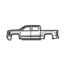 2015 Silverado 1500 Metal Car Wall Art - MT0540