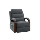 Kayla Power Recliner With Lift, Heating & Massage (Zero Gravity) - Gray by HouseOfZazla