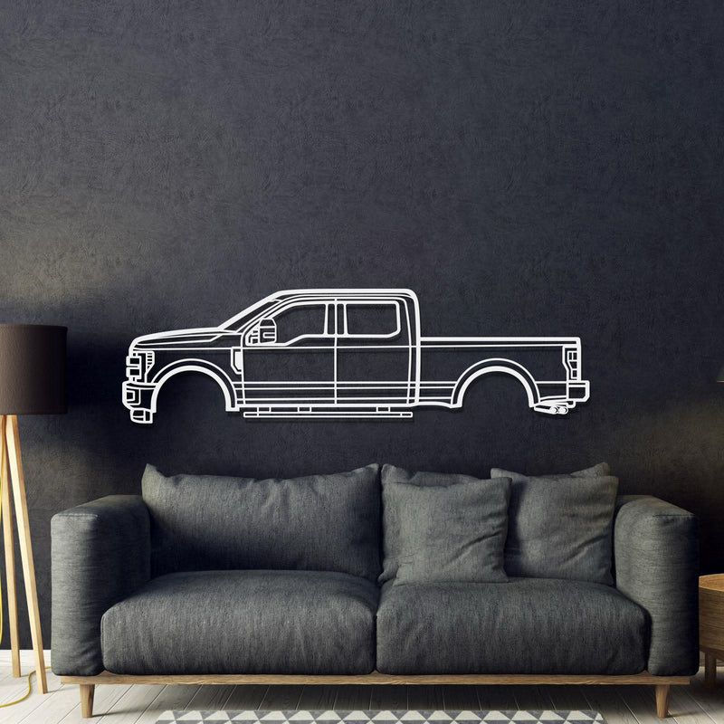 2017 F-250 Super Duty 4th Gen Metal Car Wall Art - MT0591